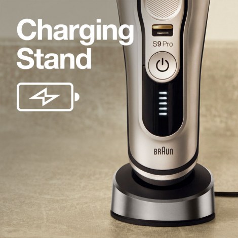 Braun | Shaver | 9417s | Operating time (max) 60 min | Wet & Dry | Silver - 4